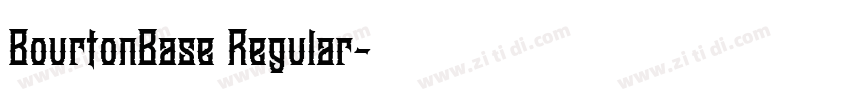 BourtonBase Regular字体转换